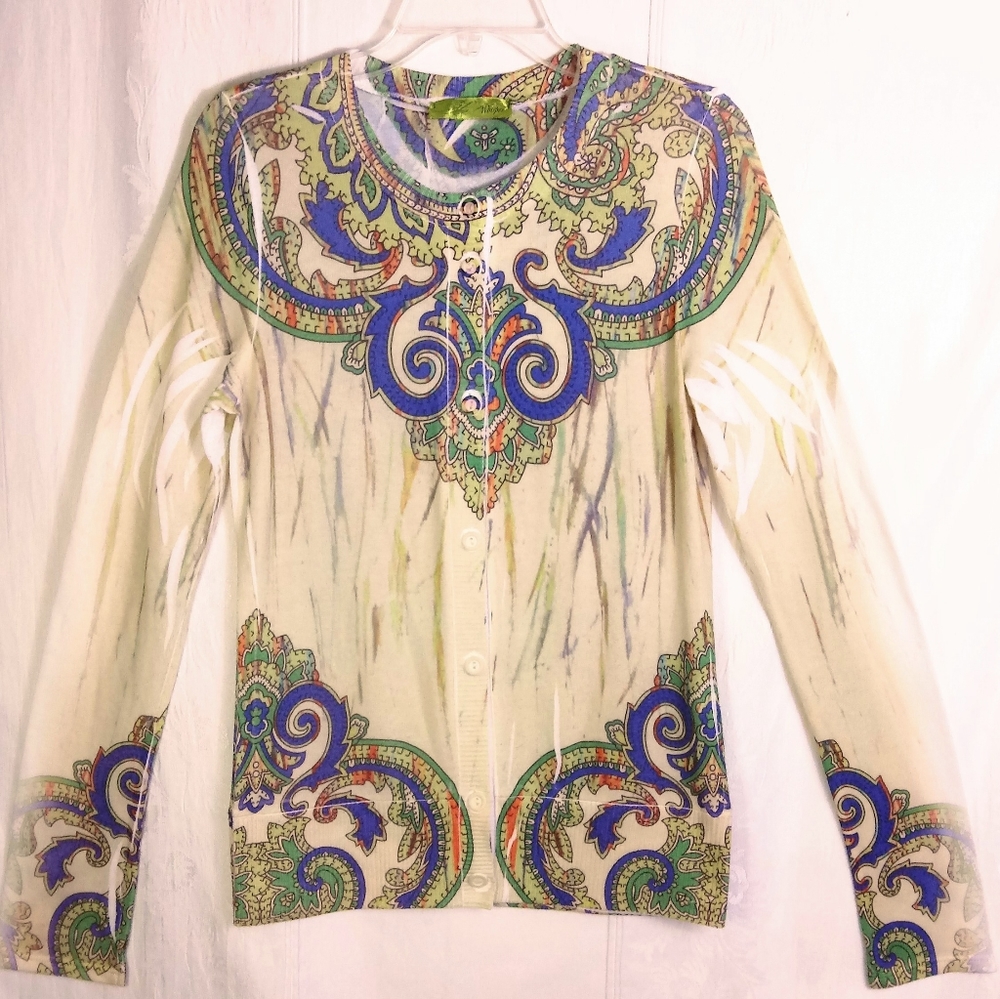 S Whisper Boho Knit Long Sleeve Shirt Top Blouse